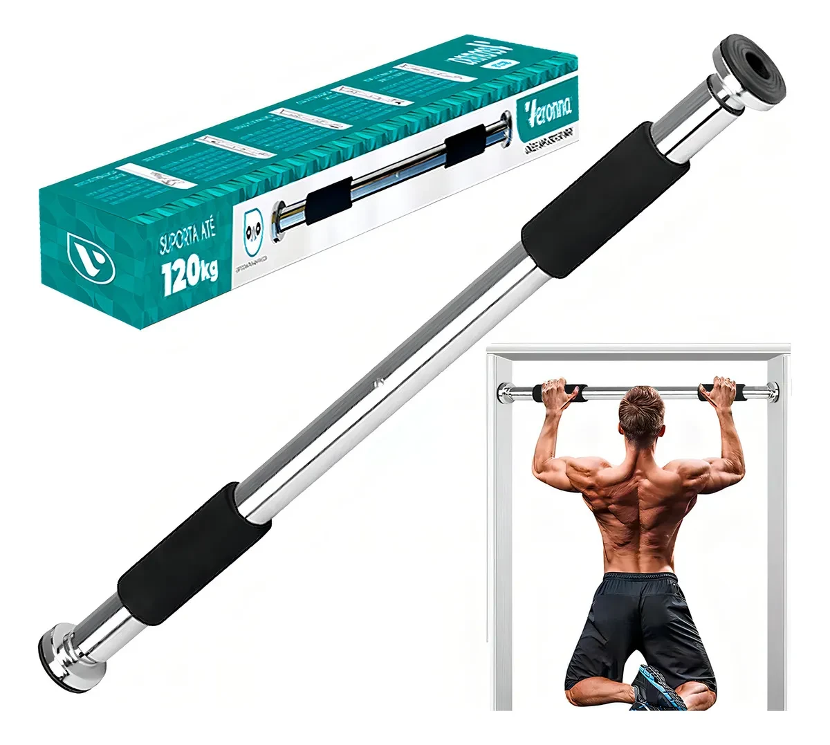 Barra Fixa de Porta Veronna VBF-2 Original | Melhor Preço e Frete Grátis barra fixa para porta - Barra Fixa Veronna VBF-2