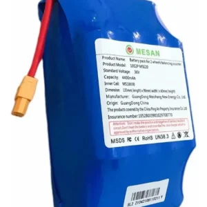 Bateria Universal Hoverboard Scooter 4400mAh 36V Li-ion 18650 Azul-marinho