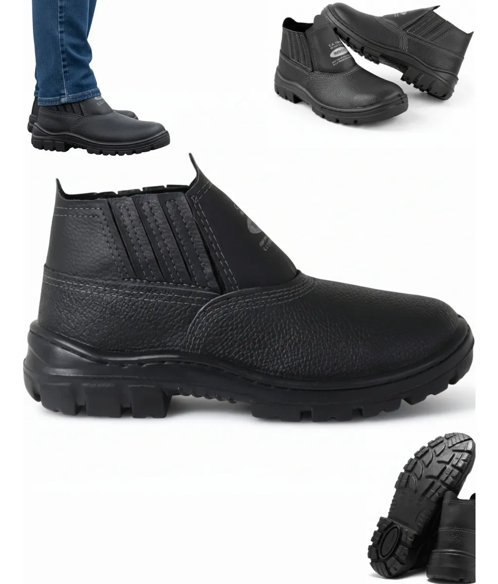 Botina de Segurança Kadesh com Bico PVC e Frete Grátis! Botina de Segurança - Botina Kadesh Bota Segurança Trabalho Bico