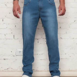 calça jeans masculina corte reto - Calça Jeans Masculina Red Way Corte