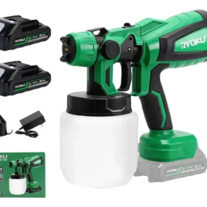 Pistola de Pintura Elétrica - Pistola Pulverizador Elétrico Ryoku 2 Baterias