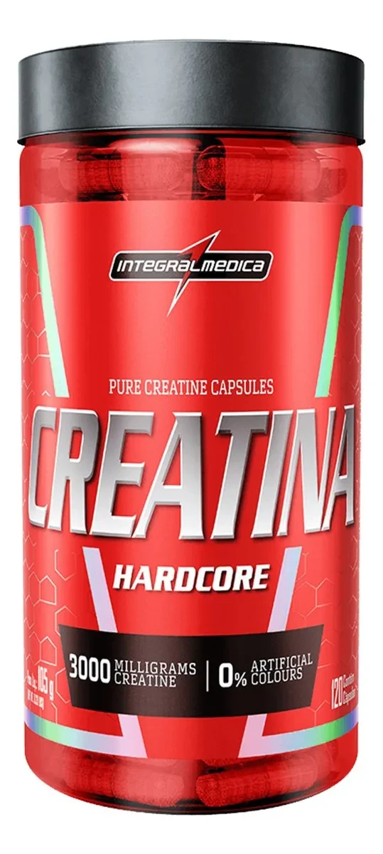Creatina Hardcore Integralmedica 120 Cápsulas | Melhor Preço e Original Creatina Hardcore - Creatina Hardcore Integralmedica Energia e Força