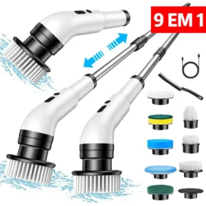 escova elétrica de limpeza - DeckCasa Escova elétrica de limpeza JY-6010