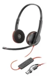 fone de ouvido usb - Fone de ouvido Plantronics Blackwire C3220