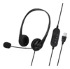 Headset USB com Microfone - Fone Headset Com Microfone USB Preto