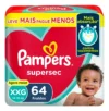 Fraldas Pampers Supersec XXG - Fraldas Pampers Supersec XXG 64 Unidades