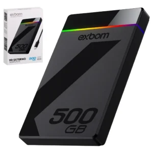 HD externo 500GB - HD Externo Exbom 500GB USB 3.1