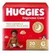 fralda Huggies G - Fralda Huggies Supreme Care G 20un