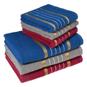 toalha de banho atacado - Jogo 6 Toalhas Banho Laune Haus