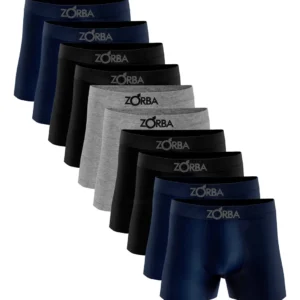 cueca boxer algodão - Kit 10 Cuecas Boxer Zorba 781