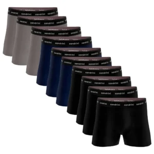 cueca boxer algodão - Kit 10 Cuecas Boxer Sandrini Masculinas
