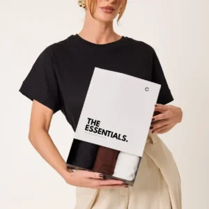 Kit 3 camisetas femininas - Kit 3 T-shirts Básicas Feminino Cléa