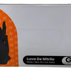 luva nitrilica preta - Luva Nitrílica Medix Preta G