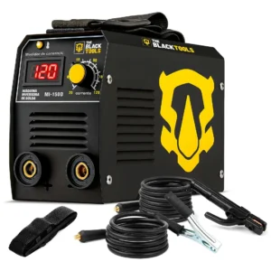 Máquina de Solda Inversora Eletrica Portatil MMA TIG Eletrodo Com Visor Digital 120A IF150D The Black Tools