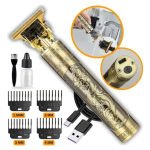 máquina de cortar cabelo - Máquina de Cortar Cabelo RezzetKamufla Dragão