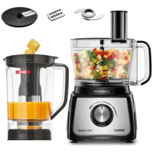 Multiprocessador Mondial - Multiprocessador Turbo Chef 5 em 1
