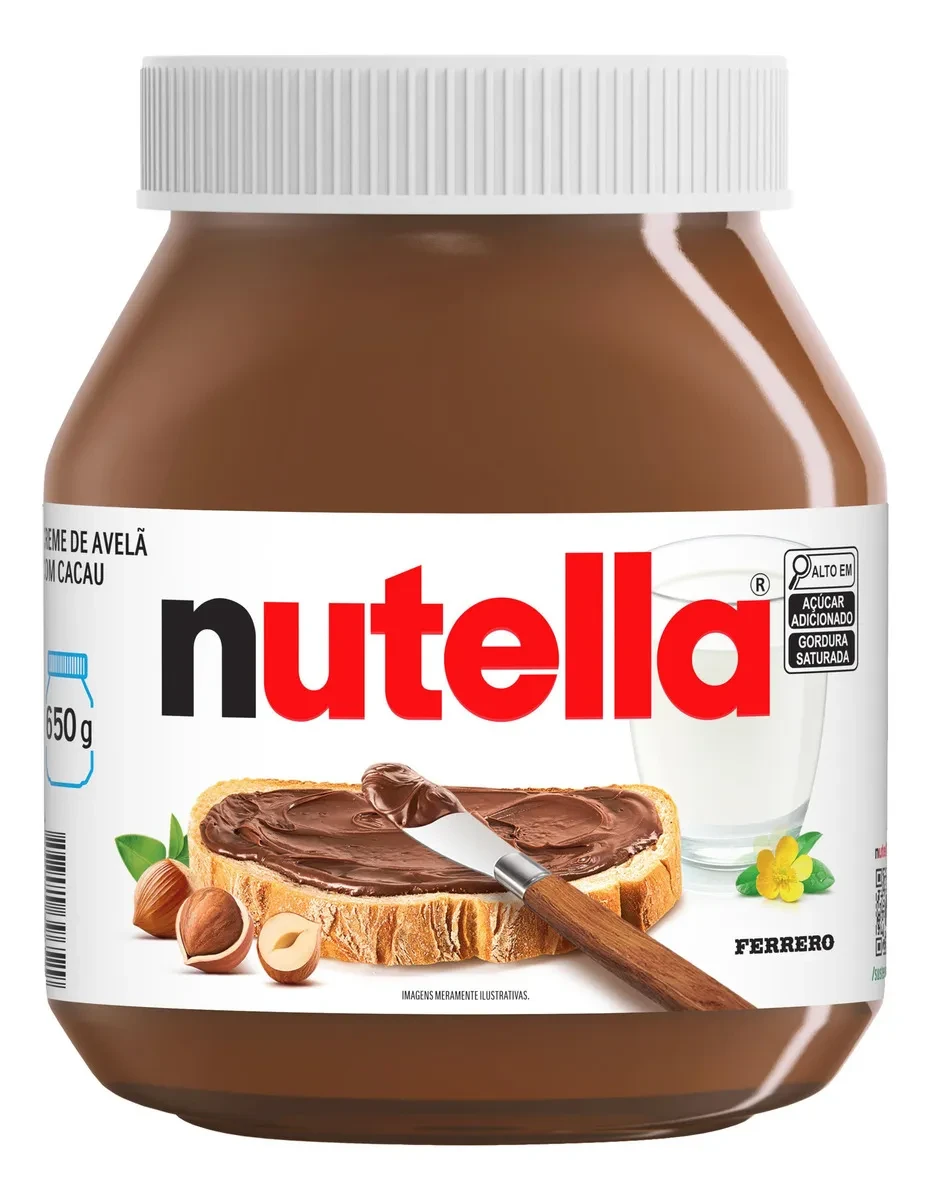 Nutella Creme de Avelã 650g Original com o Melhor Preço! Nutella 650g - Nutella Creme de Avelã 650g