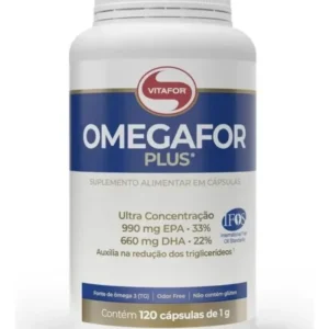 Ômega 3 Vitafor - Omegafor Plus Vitafor 120 Cápsulas