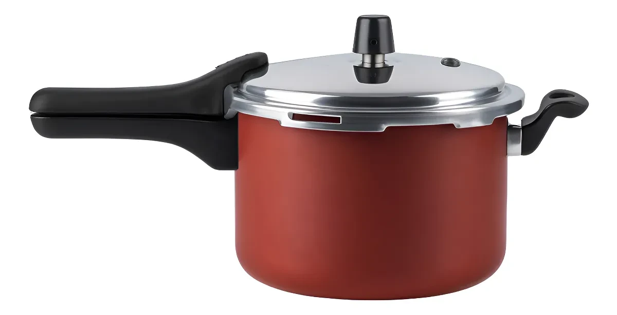 Panela de Pressão 4,5L Cereja: Melhor Preço Alumínio Nacional Original panela de pressão 4 5l - Panela de Pressão Alumínio Nacional 4,5L