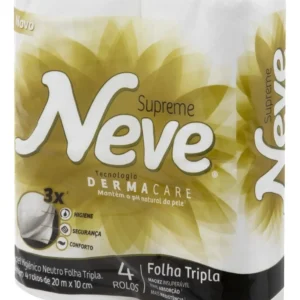 papel higiênico neve - Papel Higiênico Neve Supreme Folha Tripla