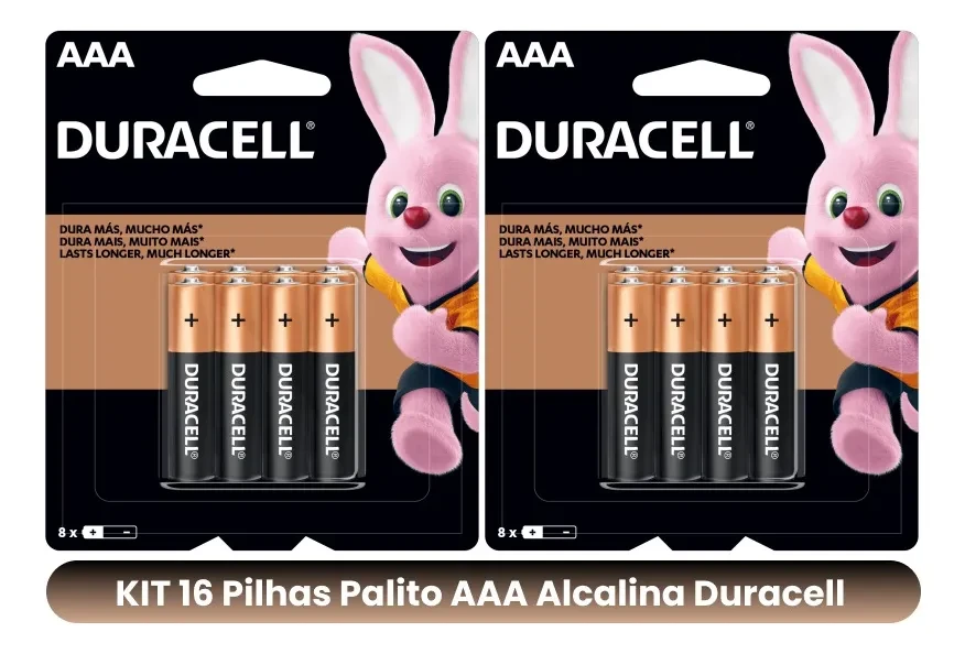 Pilha AAA Duracell Coppertop MN2400 Original Kit 16 Unidades com Melhor Preço! pilha aaa duracell - Pilha AAA Duracell Coppertop MN2400