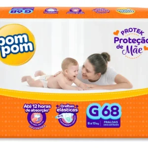 Fralda Pom Pom G - Fralda Pom Pom Proteção de Mãe