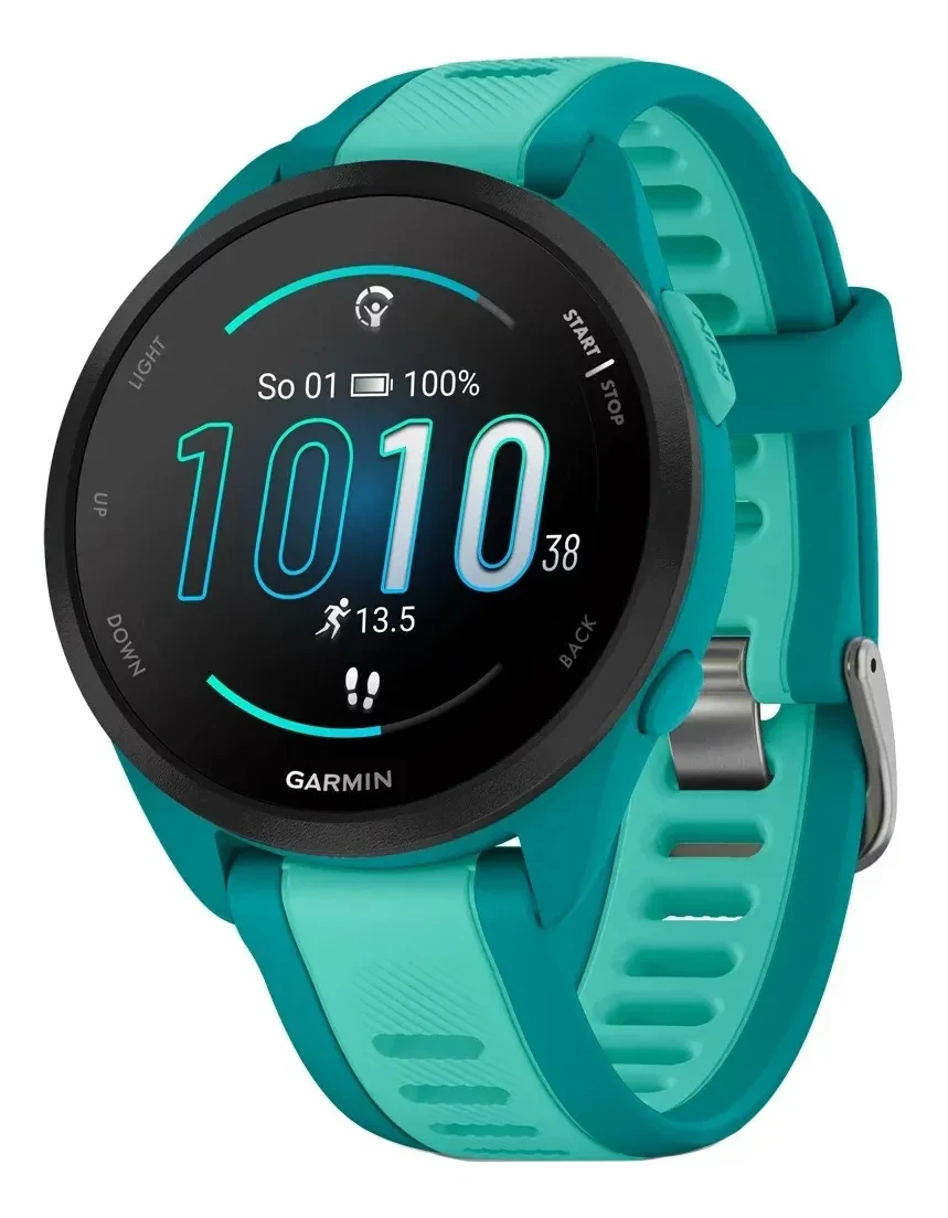 Garmin Forerunner 165 Music Turquoise 43mm: Oferta Original + Frete Grátis Garmin Forerunner 165 Music - Relógio Garmin Forerunner 165 Music Turquoise