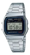 Relógio Casio A158WA-1DF - Relógio Casio Digital A158WA-1DF Prata Retrô