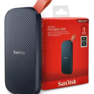 SSD Externo Portátil 1TB Interface USB 3.2 SanDisk SDSSDE30-1T00 Velocidade de Leitura Até 800MB/s Preto