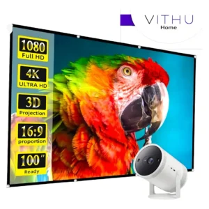 Tela de projeção 150 polegadas - Tela Projeção Vithu Home 150 Polegadas