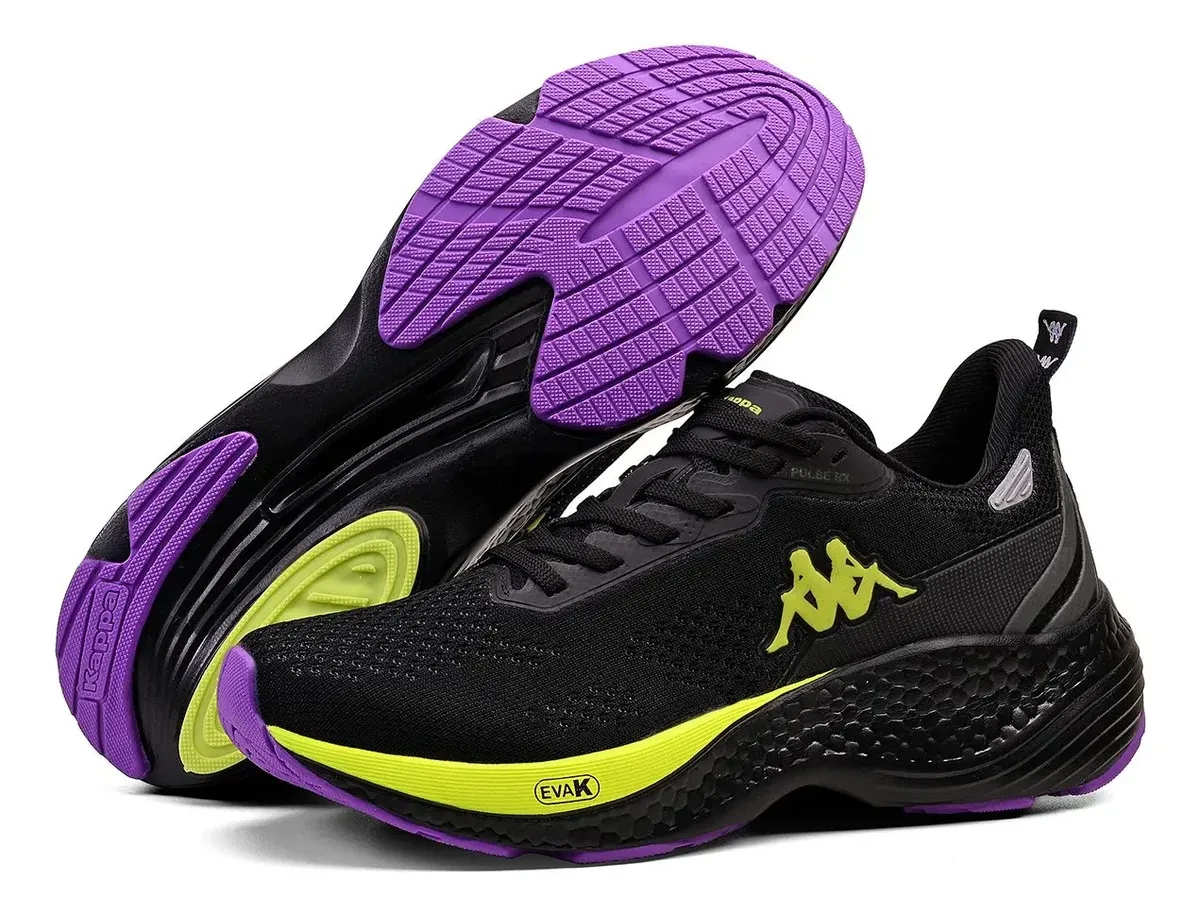 Tênis Kappa Pulse Rx Unissex Corrida Conforto Tênis Kappa Pulse Rx Unissex Corrida Conforto