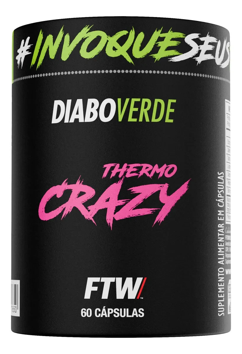 Thermo Crazy FTW Diabo Verde 60 Cápsulas | Melhor Preço e Oferta Thermo Crazy - Thermo Crazy FTW Diabo Verde