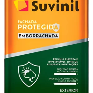 Tinta Emborrachada Suvinil - Tinta Emborrachada Fachada Protegida Suvinil 16lt