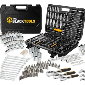 Jogo de Soquetes 216 Peças - Jogo Soquetes Catracas The Black Tools