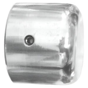 10 Tampas Acabamento Aluminio 1 Polegada P/ Manopla Academia