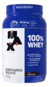 100% Whey Protein Concentrado 900g Max Titanium Sabor Chocolate