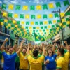 Bandeirinha do Brasil para Copa e Festas