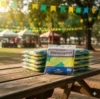 Bandeirinha Brasil Copa Mundo Plástico Verde e Amarela 100m Real Seda