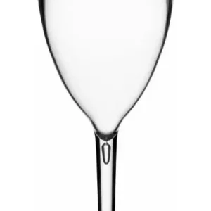 12 Taças de Vinho Acrílico 300ml Transparente Duracril Lolla para festa e eventos