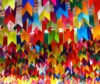 200 Metros Bandeirinha De Plástico Festa Junina Decoração Colorida