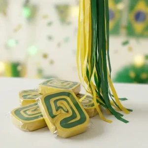 2000un Fita Copa Do Mundo Brasil De Plástico Verde E Amarelo Amarelo E Verde 2000 Fitas