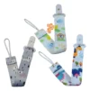 Kit 3 Prendedor de Bico Chupeta Universal PJAT com estampa de animais colorido