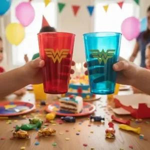 30 Copo Mulher Maravilha Lembrancinha Aniversário