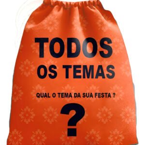 30 Sacolinhas Personalizadas Tema Sob Encomenda