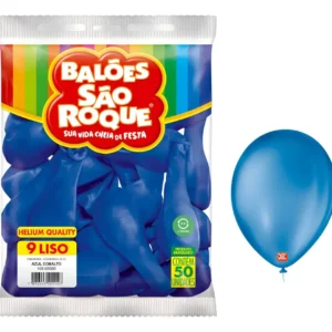 Pacote com 50 Balões Festa Aniversario Bexiga N°9 Grande Varias Cores São Roque
