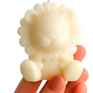 5x Lembrancinhas Vela Aromática Premium Leãozinho