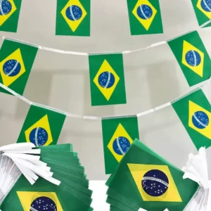 Bandeirinha Brasil Copa do Mundo Enfeite Festa Varal 27M