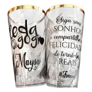 60 Copos Acrílico Mega Twister 500ml Personalizado Escolha Sua Cor