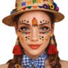 Adesivo De Rosto Decoração Facial Festa Junina Bandeirinhas