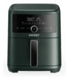 Air Fryer 5,7l 127v Hicozy Antiaderente Potência De 1500w Possui Temperatura Ajustável Entre 80 °c E 200 °c,cor Azul-petróleo
